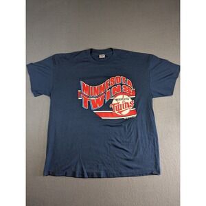 Vintage‎ Minnesota Twins T Shirt 1990 Single Stitch MLB Baseball XL